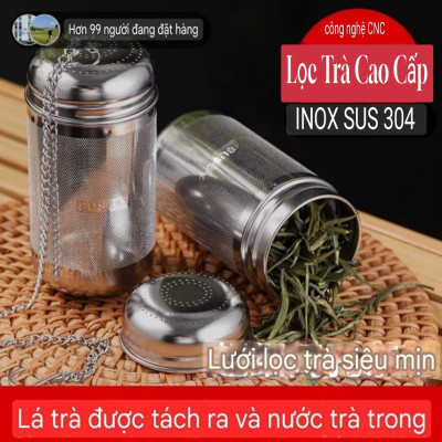Quả Lọc Trà Inox SUS 304 Quả Lọc Trà Gia Vị Thảo Quả Lỗ Lọc Siêu Mịn Công Nghệ CNC Cao Cấp