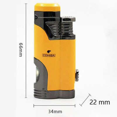 Vỏ Hột Quẹt Bật Lửa Khò 2 Tia  COB-359 Thiết Kế Đẹp Độc Lạ Lửa Khò Mạnh Mẽ - Dùng Gas Đá Cao Cấp