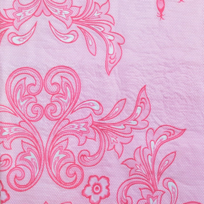 Khăn trải bàn PAULEE - 856B (150cm x 228 cm) hoa văn hồng - không thấm nước