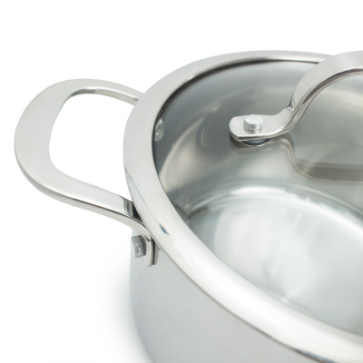Nồi Inox 3 lớp đúc liền khối Kalpen Kazler 18cm dung tích 2.5L hàng Đức - Hàng chính hãng