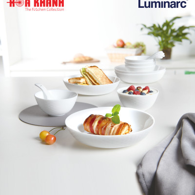 Đĩa Sâu Thủy Tinh Luminarc Shells 20cm cường lực kháng vỡ - 1 cái - Q1663