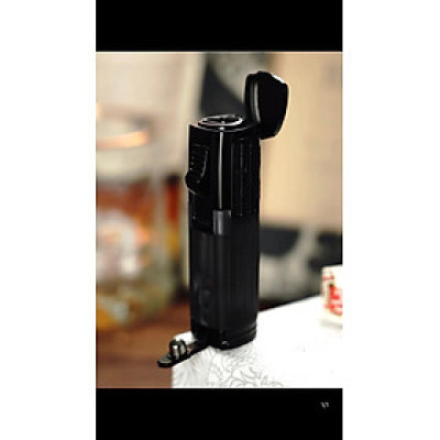 Vỏ Hột Quẹt Bật Lửa khò 3 tia nhìn rõ dung lượng gas kèm đục lỗ Lubinski SK44