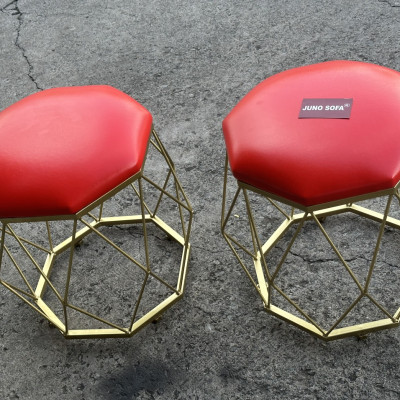 Ghế đôn kim cương nệm da Juno Sofa 30 x 30 x Cao 45 cm