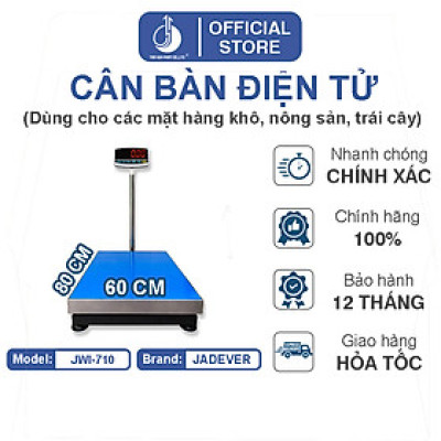 Cân Bàn Điện Tử JWI-710 - Mặt Bàn Cân 600x800MM