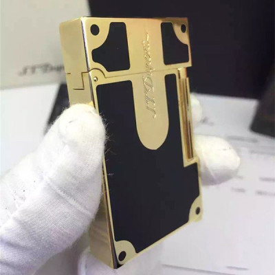 Vỏ Hột Quẹt Bật Lửa Upon D44V Sơn Mài Đen Khuyết Sang Trọng - Dùng Gas Đá Cao Cấp