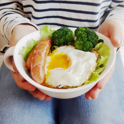 Combo 02 Bát ăn cho bé có quai cầm Kokubo Meal Bowl φ15cm - Made in Japan