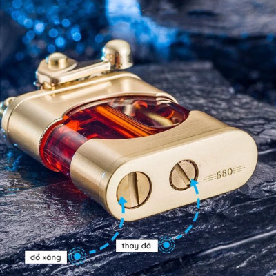 Vỏ Hột Quẹt Bật Lửa Xăng Bấc Đá Zorro Z660 Thiết Kế Đẹp Độc Lạ - Giao Màu Ngẫu Nhiên