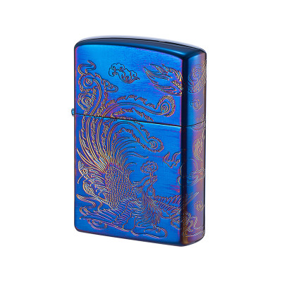 Hột Quẹt Bật Lửa Xăng Đá Chief CF1350L Khắc Họa Tiết Chim Phượng Hoàng Cực Đẹp Nắp Giữ Xăng Kín