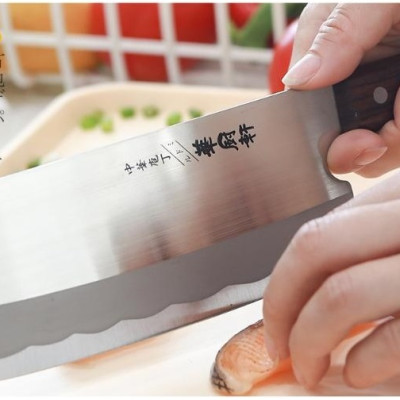 Dao bếp Nhật Bản cao cấp Keisuirou 160mm bản rộng chuyên chặt/ thái sắc bén - Hàng chính hãng thương hiệu Keisuirou