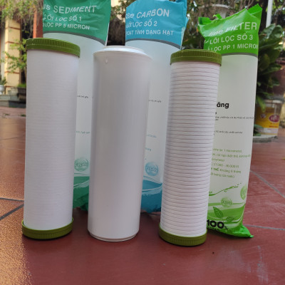 Bộ 3 LÕI LỌC NƯỚC số 1,2,3 lõi lọc thô dùng cho máy lọc nước R.O gia đình
