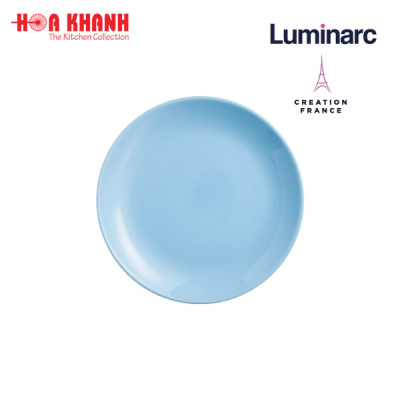 Đĩa Thủy Tinh Luminarc Diwali Light Blue 19cm đựng thức ăn, cường lực, kháng vỡ - 1 đĩa - P2612