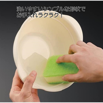 Combo bát tô dùng trong lò vi sóng 1.2L + bát nhựa tròn họa tiết thỏ/trăng 390ml - made in Japan