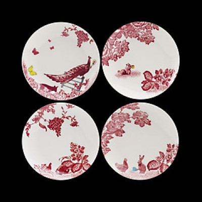 Bộ 4 Đĩa Gốm 4x15cm - LOVERAMICS (ASSORTED SIDE PLATE) - Bộ Sưu Tập A CURIOUS TOILE