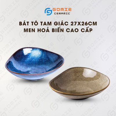 Bát Tô Tam Giác 27x26cm - Bát Tam Giác - Gốm Sứ Cao Cấp Bát Tràng