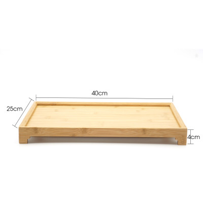 Khay trà bằng gỗ Tre kiểu Nhật (Hàng VN), 40x25x4cm