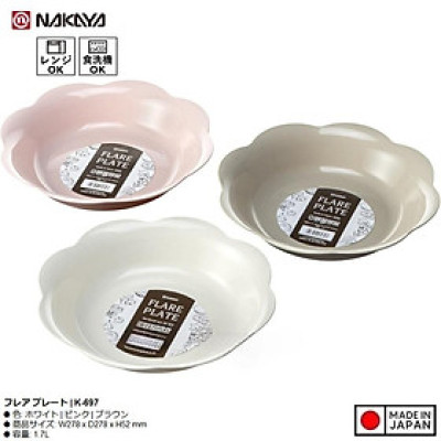 Đĩa nhựa hình cánh hoa Nakaya Flare Plate 1.7L