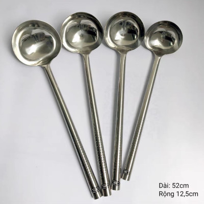 Muôi chao Xẻng xào inox công nghiệp dành cho bếp ăn tập thể, nhà hàng, khách sạn