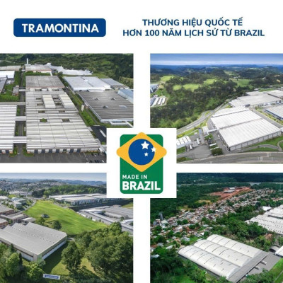 Muôi Múc Canh Lớn Tramontina 30cm Nhựa PA An Toàn Sức Khỏe Chịu Nhiệt 180 độ C NK Brazil 25157