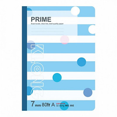 Vở kẻ ngang PRIME - 80 trang; Ms: 892