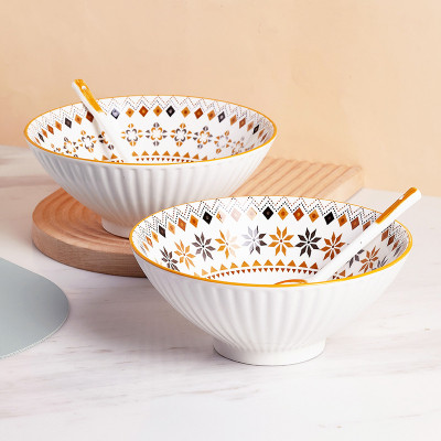 Bán lẻ bộ bát đĩa Thổ Cẩm Cam thương hiệu GOSU tráng men