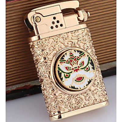 Vỏ Hột Quẹt Bật Lửa Xăng Đá Zorro Z602-105 Họa Tiết Vòng Xoáy Roulette Kỳ Lân Cực Độc