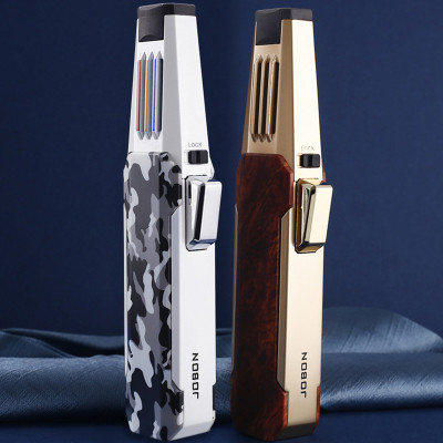 Vỏ Hột Quẹt Bật Lửa Jobon ZB-198 Khò Gas 1 Tia Mạnh Mẽ Không Tắt Trước Gió