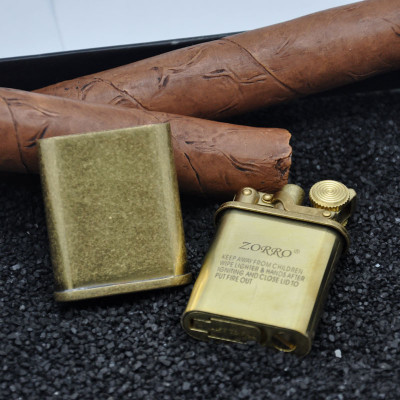 Vỏ Hột Quẹt Bật Lửa Xăng Đá Zorro Z559 Nhiều màu Đẹp Độc Lạ - Dùng Xăng Bấc Đá Cao Cấp