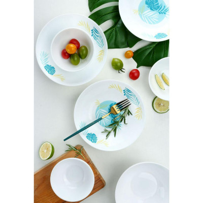 Đĩa Sâu Thuỷ Tinh Luminarc Diwali Hiwaii 20cm kháng vỡ, cường lực - 1 cái - V4922