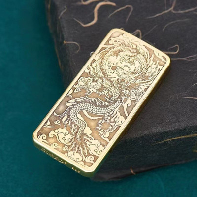 Vỏ Hột Quẹt Bật Lửa Xăng Đá Zorro ZC5 Họa Tiết Rồng Vờn Mây Khí Thế Mạnh Mẽ