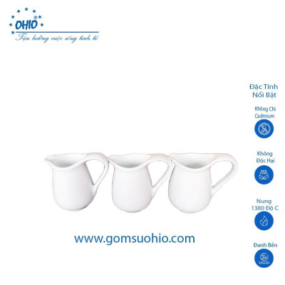 Bình Sữa 85 ml Sứ Trắng OHIO