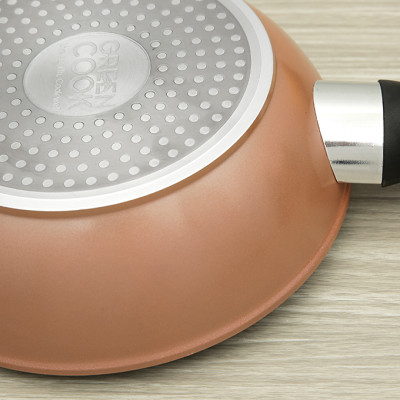 Chảo vân đá   chống dính  đáy từ 30 cm Greencook GCP221-30IH - Hàng Chính Hãng