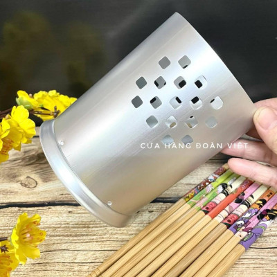 Ống vắt đũa muỗng, ống đựng đũa muỗng tiện lợi hình oval sang trọng - Nhôm dày C.Lượng 14cm. Chuyên phục vụ Sp Gia dụng,