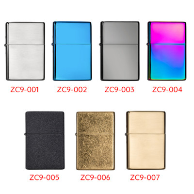 Vỏ Hột Quẹt Bật Lửa Xăng Đá Zorro ZC9 Họa Tiết Màu Trơn - Giao Màu Ngẫu Nhiên