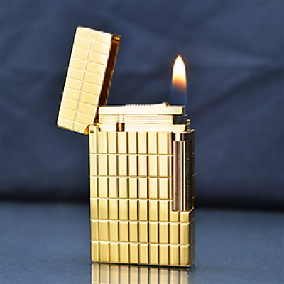 Vỏ Hột Quẹt Bật Lửa Gas Đá Upon D51V Thiết Kế Họa Tiết Hình Chữ Nhật Mini Độc Đáo - Dùng Gas Đá Cao Cấp