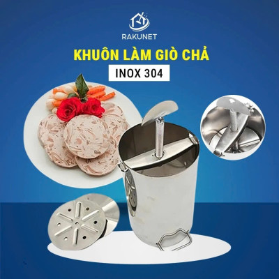 Khuôn Làm Giò Inox 1kg Cao Cấp – Dụng Cụ Làm Chả Lụa Tại Nhà Không Thể Thiếu
