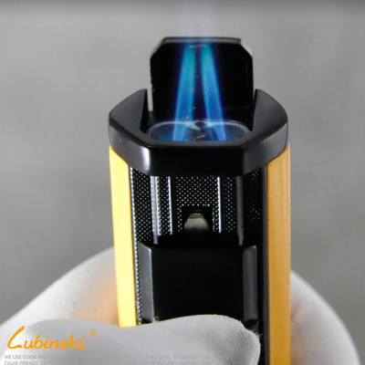 Vỏ Hột Quẹt Bật Lửa Khò 2 Tia C.ohiba Lubinski SK33 cob3020 Kèm Đục I Ga Tiện Lợi Đẹp Độc Lạ - Dùng Gas Cao Cấp