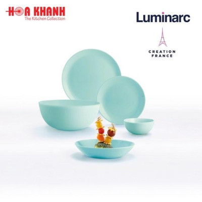 Chén Thủy Tinh Luminarc Diwali Light Turquoise 12cm - P9201 - Bộ 6 cái