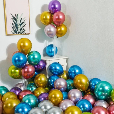 100 quả 6” CROME/CHROME siêu nhũ - Trang trí sinh nhật, tiệc, sự kiên