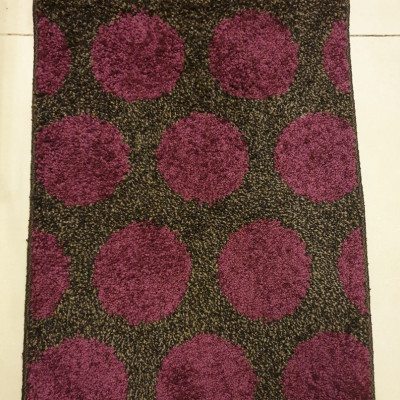 THẢM BẾP 45X18OCM CONDOR- NÂU HỌA TIẾT TRÒN TÍM