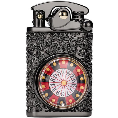 Vỏ Hộp quẹt xăng đá Zorron Z592-613 cối xoay hoa văn