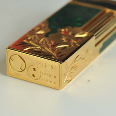 Vỏ Hột Quẹt Bật Lửa Gas Đá 16B02 Họa Tiết Sơn Mài Hoa Văn Hoàng Gia Dùng Gas Đá Cao Cấp - Nhiều Màu