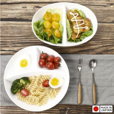 Tô bầu dục chia ngăn Nakaya Moln 950ml - Hàng Nội Địa Nhật Bản