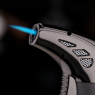 Vỏ Hột Quẹt Bật Lửa Khò 1 Tia Jobon ZB-968 Để Bàn Cao Cấp, Có Khóa Rảnh Tay - Dùng Gas