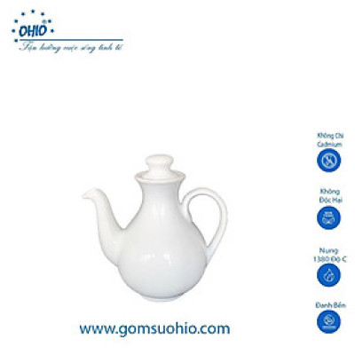 Bình Mắm Sứ Trắng OHIO