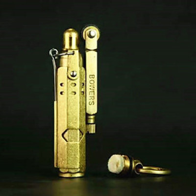 Vỏ Hột Quẹt Bật Lửa Xăng Đá JiFeng JF027 Thiết Kế Nhỏ Gọn Độc Lạ - Dùng Xăng Bấc Đá Cao Cấp