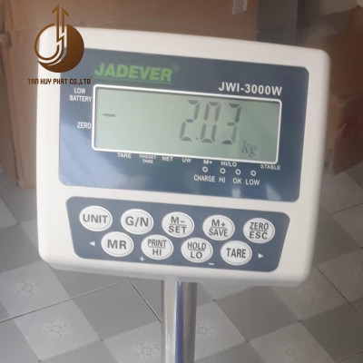 Cân Bàn Điện Tử JWI-3000W - Mặt Bàn Cân 300x400MM