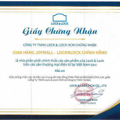Bình giữ nhiệt LocknLock Feather Light Ring màu ngà LHC4244IVY 460ml - Hàng chính hãng, có khay lưới lọc trà - JoyMall