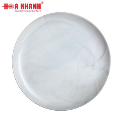 Đĩa thủy tinh Luminarc Diwali Granit Marble 25cm đựng thức ăn, kháng vỡ, cường lực - 1 cái - P9908