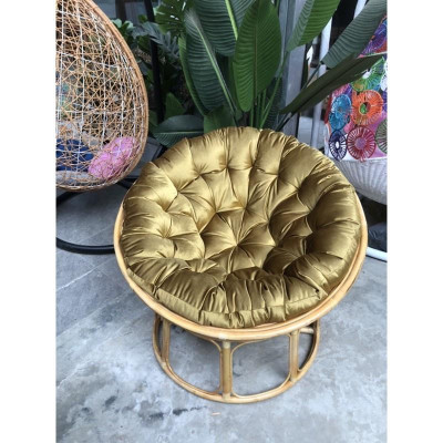 papasan đơn mây nhựa và mây thật
