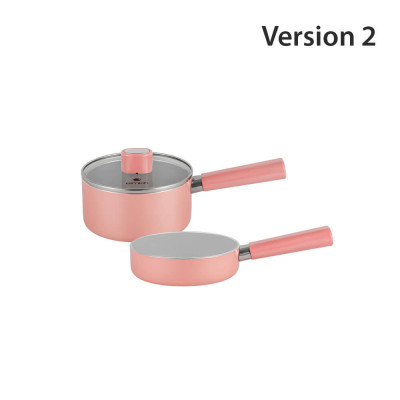Bộ nồi chảo chống dính 16cm Elmich baby EL-1169AP, Hàng chính hãng, Dùng được nhiều loại bếp - JoyMall
